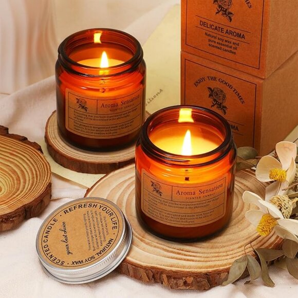 36 Pcs Christmas Candles Bulk Candles for Home Scented Candles Gift Set - Picture 3 of 6